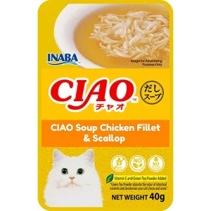 เชา ซุป เนื้อสันในไก่และหอยเชลล์