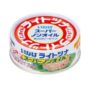 ปลาทูน่าชิ้นย่อยในน้ำซุปผักไม่เติมเกลือ (ตรา อินาบะ)